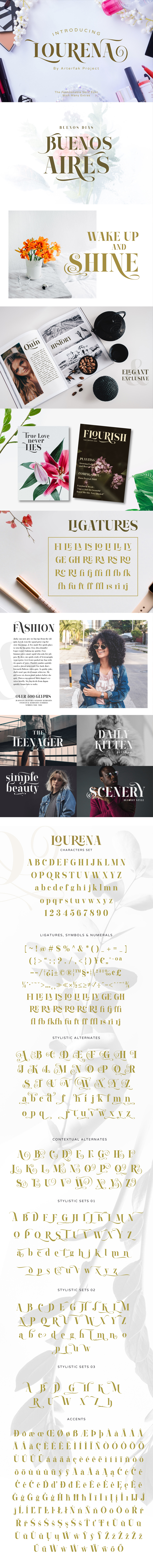 Lourena - Serif Fonts
