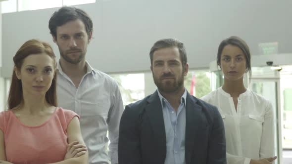 Team of professionals, portrait alt