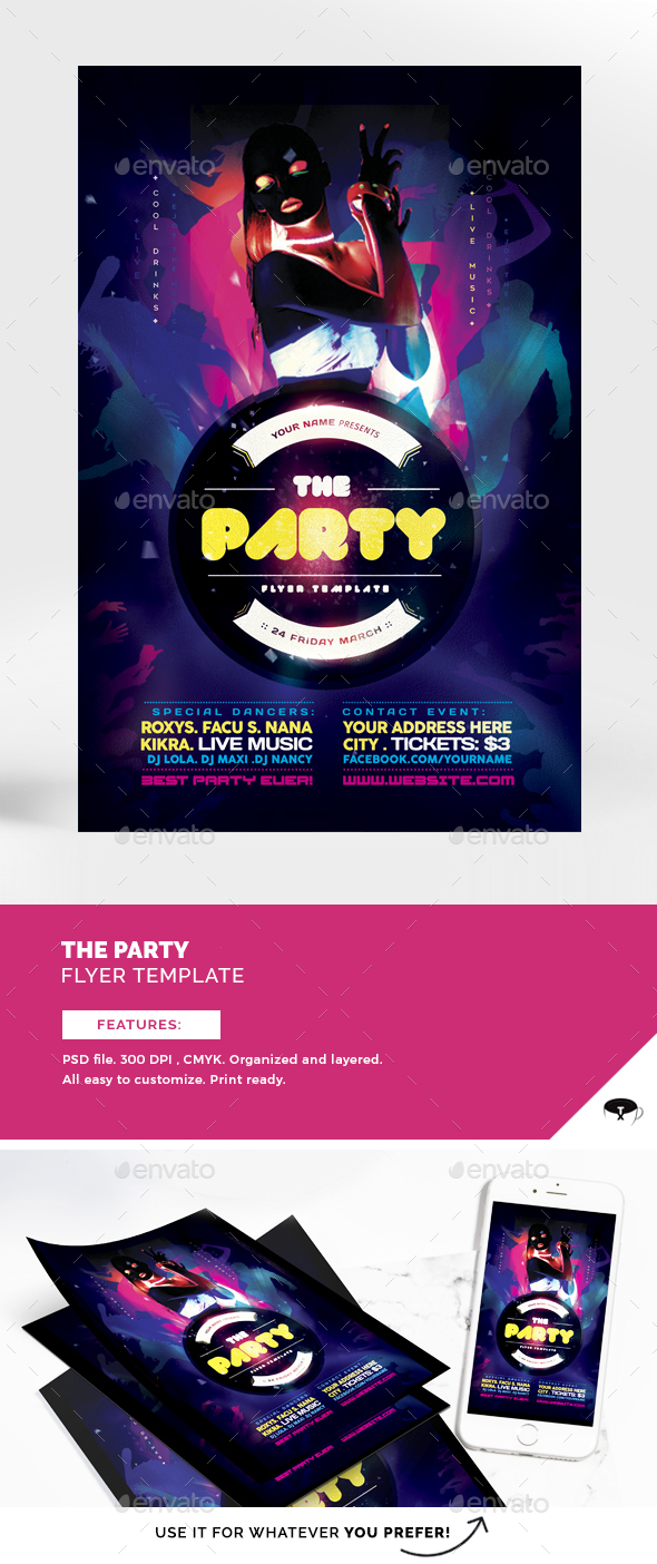 The Party Flyer Template - Clubs & Parties Events