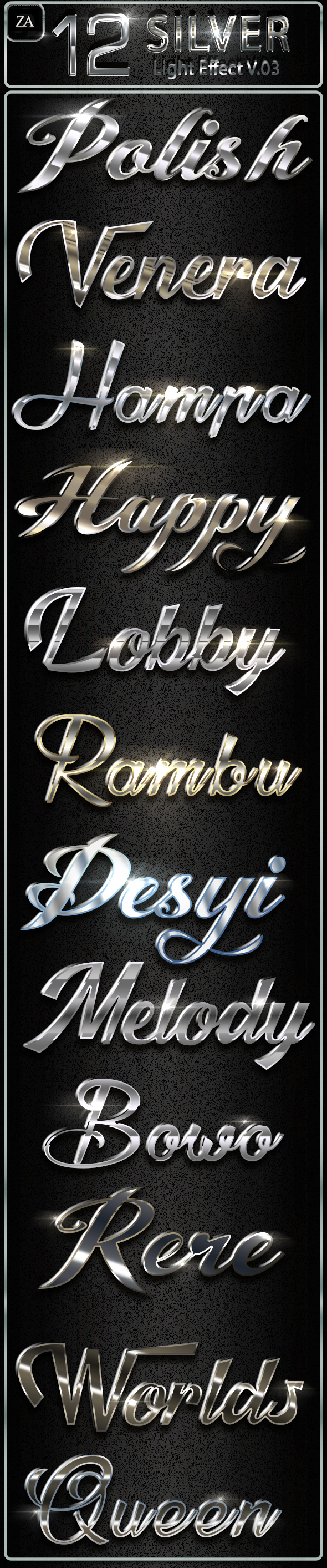 Silver Text Effect 03 - Text Effects Styles