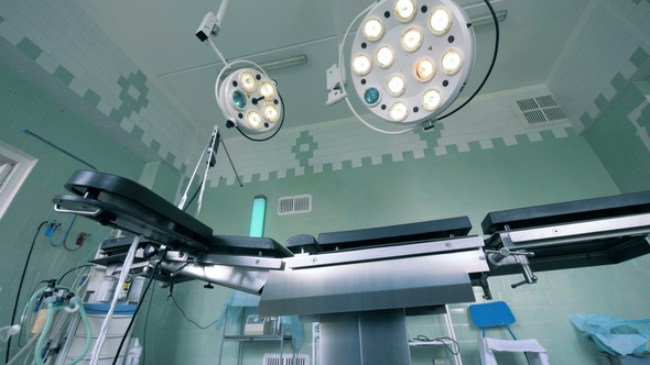 Medical Lights Above the Bed, Bottom View alt