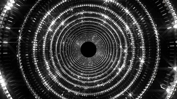 Silver Black Glittering Tunnel alt