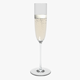 Glass Riedel Superleggero Champagne Flute With Wine