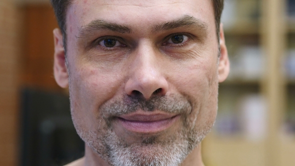 Smiling Middle Age Man Face alt