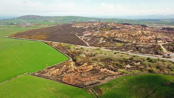 The Colourful Remains of the Former Copper Mine Parys Mountain Near Amlwch on the Isle of Anglesey alt