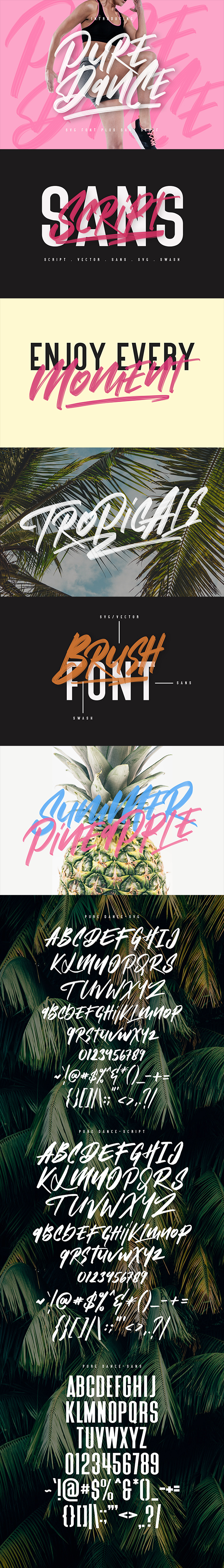 Pure Dance Brush Font - Hand-writing Script
