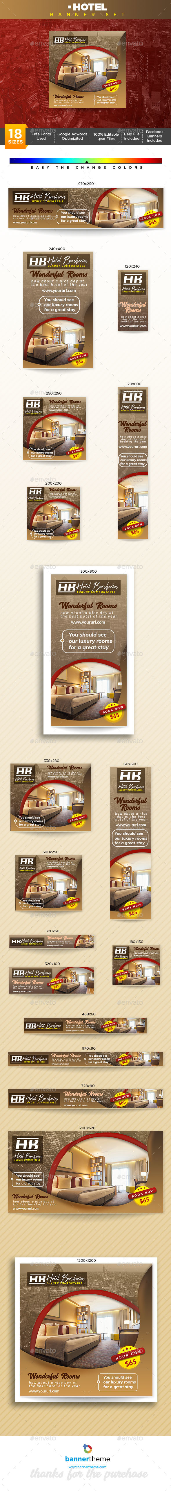 Hotel Banner - Banners & Ads Web Elements