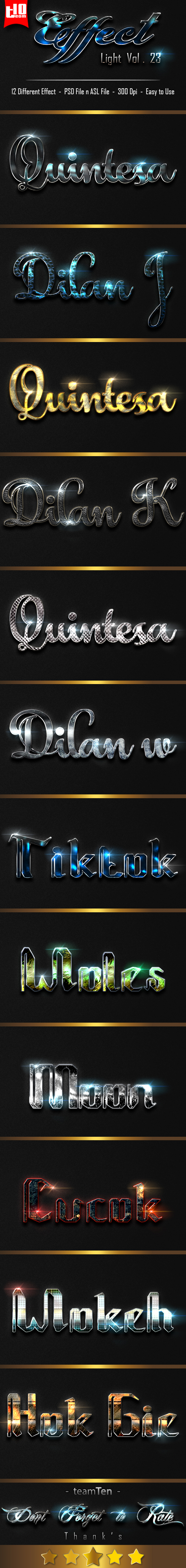 Light Text Effect 23 - Text Effects Styles