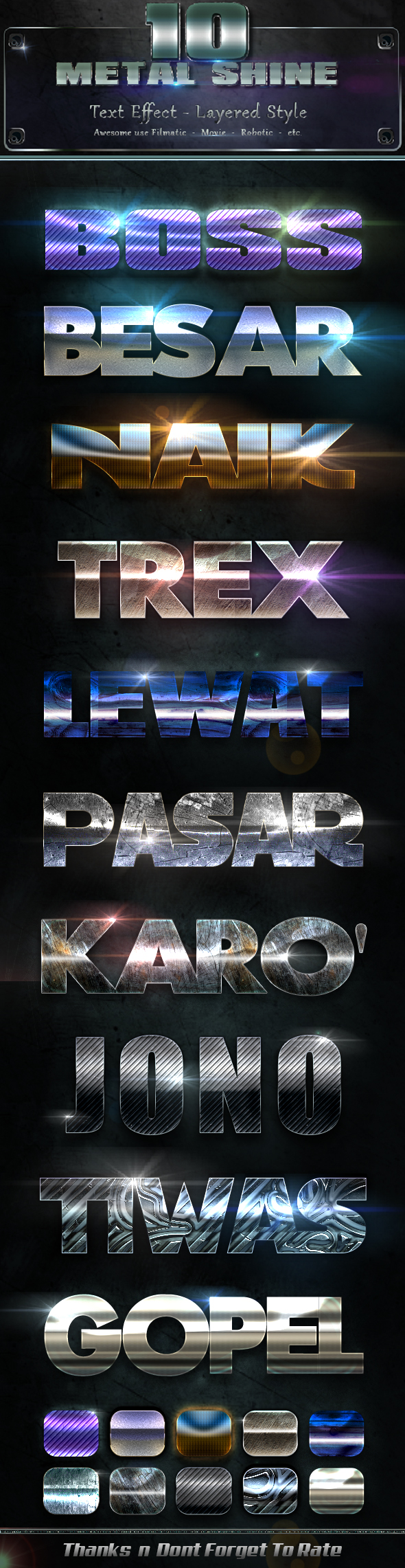 Metal Shiny v7 - Text Effects Styles