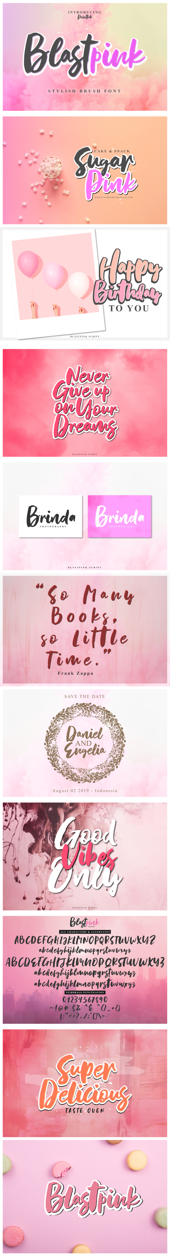 Blastpink Script - Script Fonts