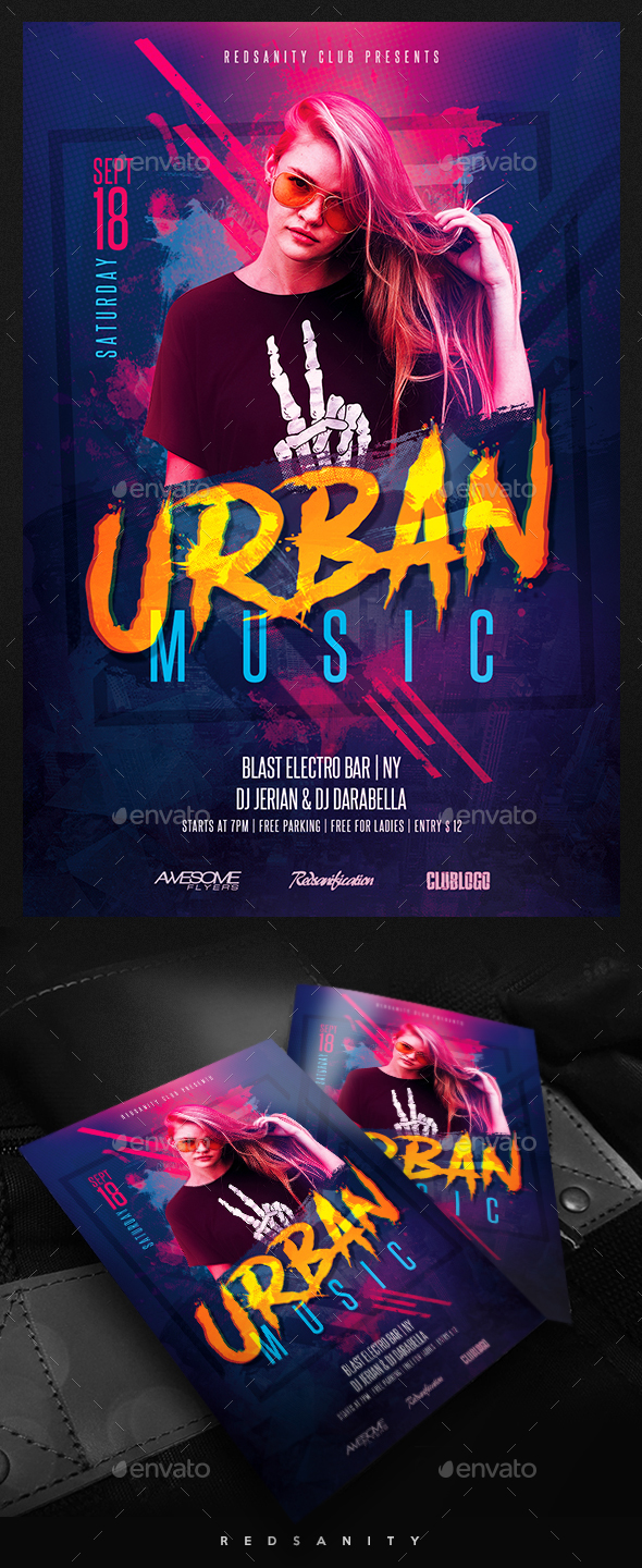 Urban Music Flyer - Clubs & Parties Events
