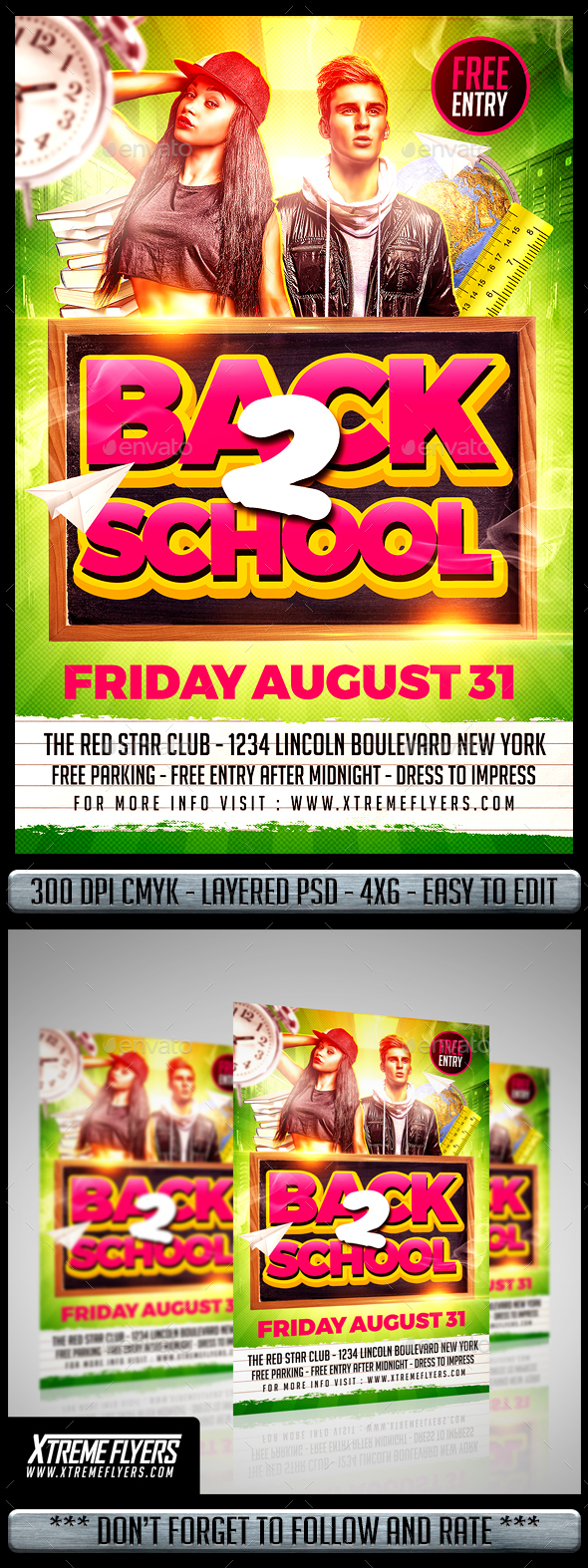 Back to School Flyer - Clubs & Parties Events