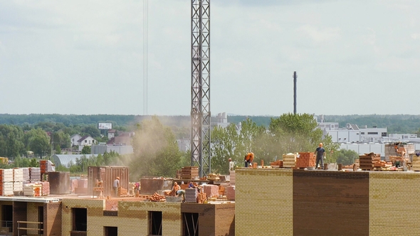 Builders on the Roof of the House