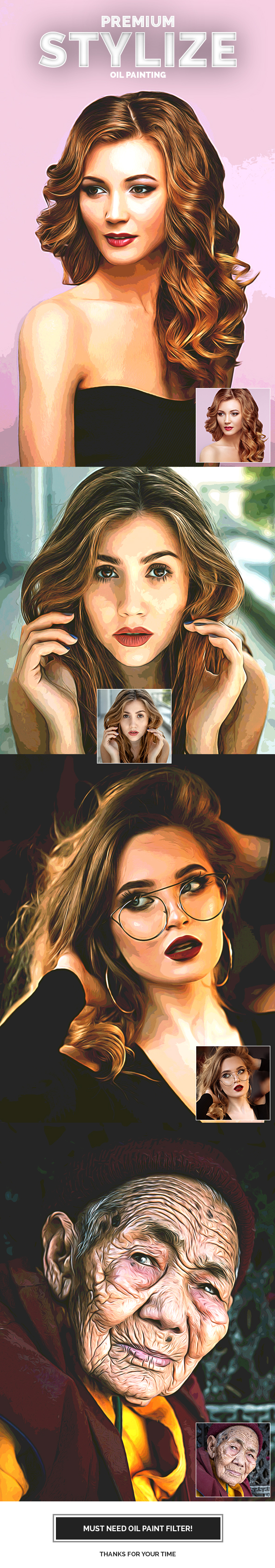 Premium Stylize Oil Painting - Photo Effects Actions