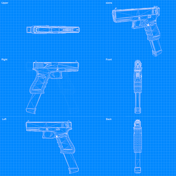 Blueprint - Glock - 3Docean 22288974