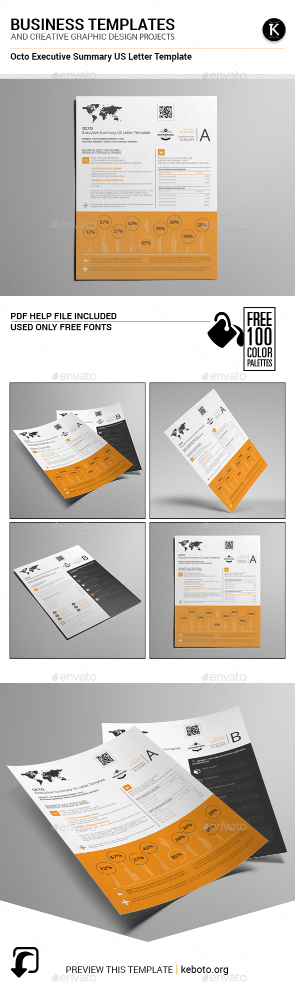 Octo Executive Summary US Letter Template - Miscellaneous Print Templates