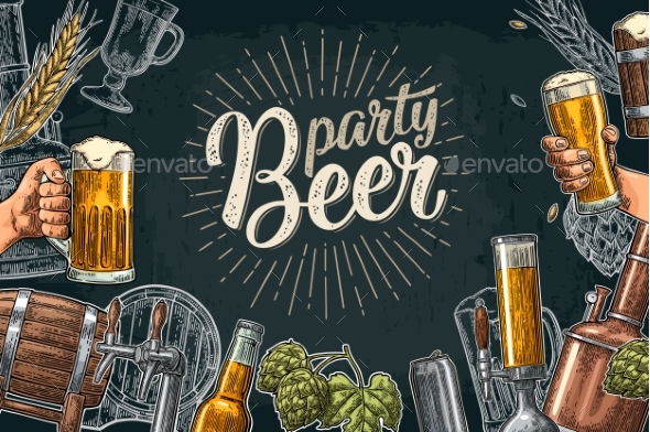 Beer Set - Food Objects