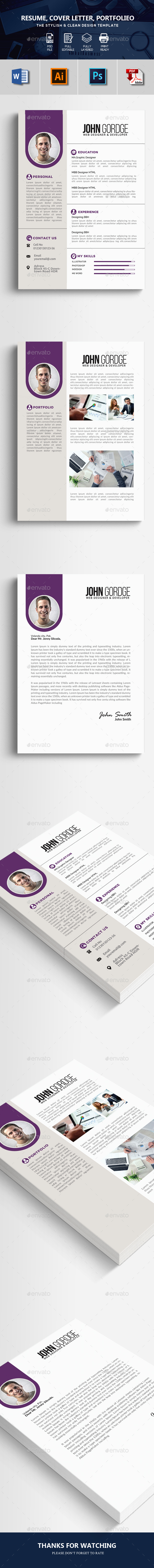 Word Resume CV Template - Resumes Stationery