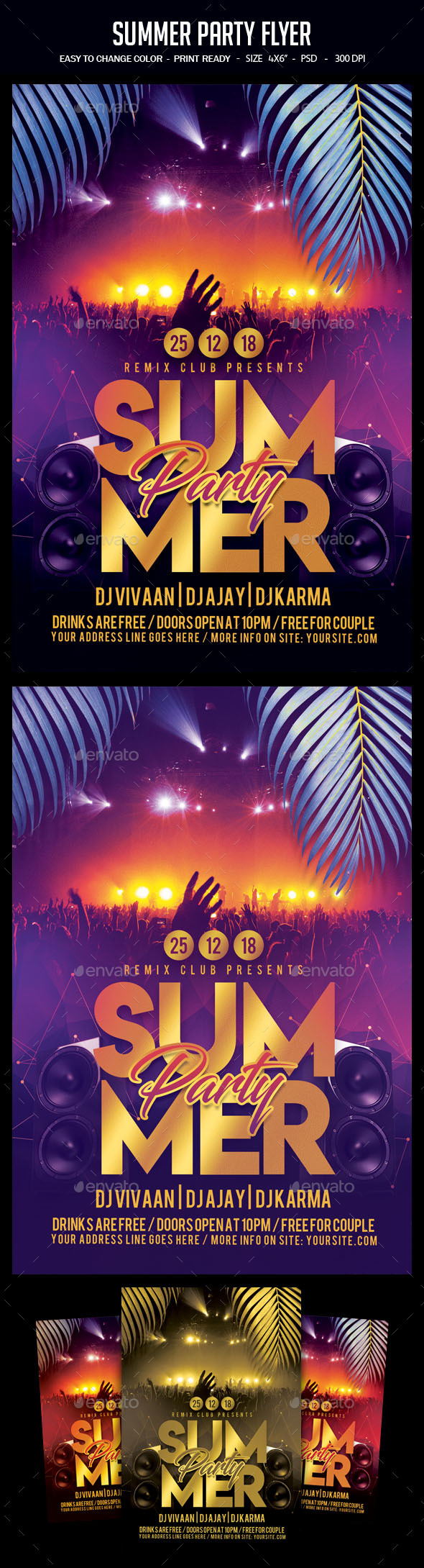 Summer Party Flyer - Clubs & Parties Events