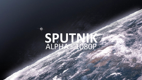 Sputnik-1 Orbiting Earth