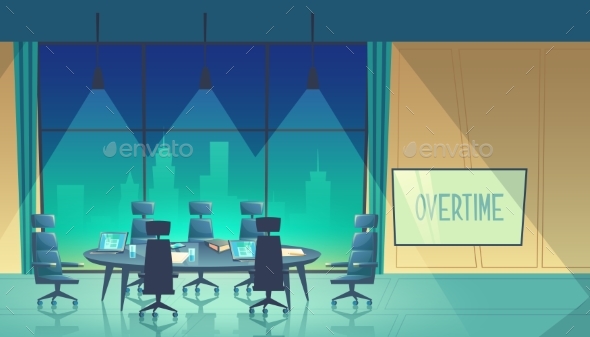 Vector Overtime Concept - Concepts Business
