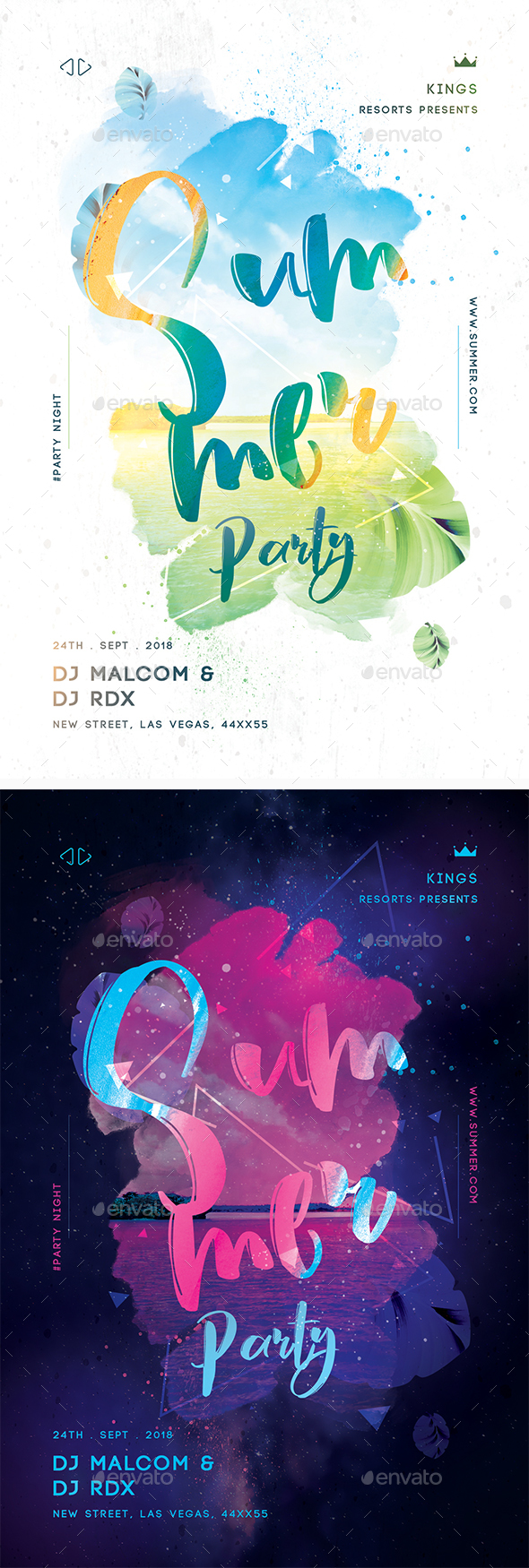 Summer Party Creative Flyer - Clubs & Parties Events