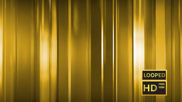 Abstract Golden Thin Glass Panels