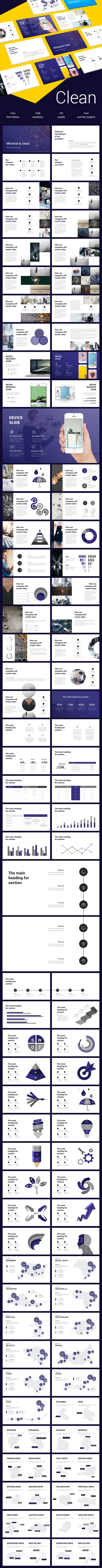 Clean Keynote Template - Business Keynote Templates