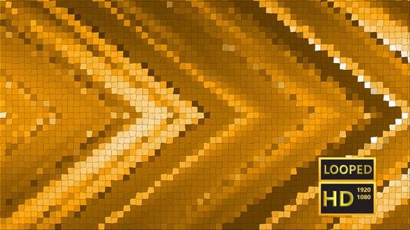 Gold Mosaic Based on the Abstract Angle