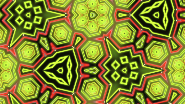 Colorful VJ Loops Kaleidoscope