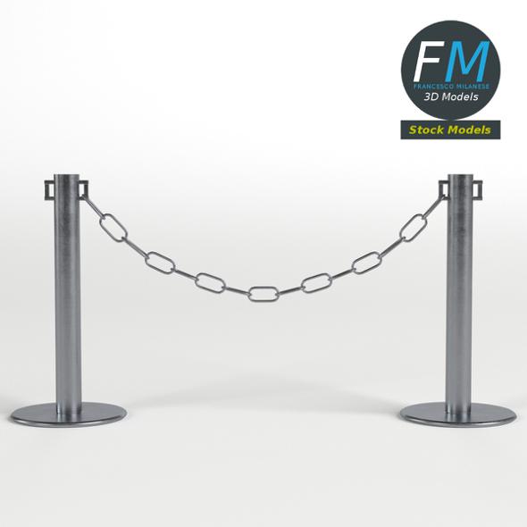 Chain Barrier - 3DOcean Item for Sale