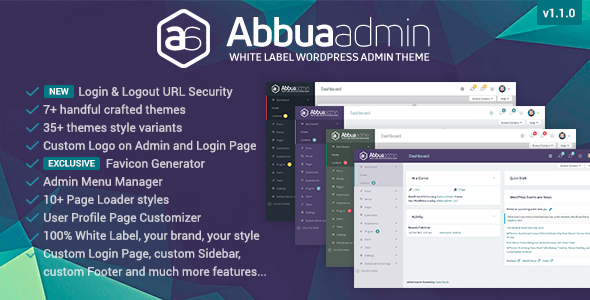 ABBUA Admin WordPress - CodeCanyon 22125045