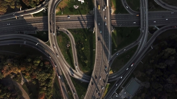 Aerial Kyiv Cityscape