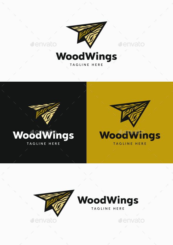 Wood Wings - Objects Logo Templates