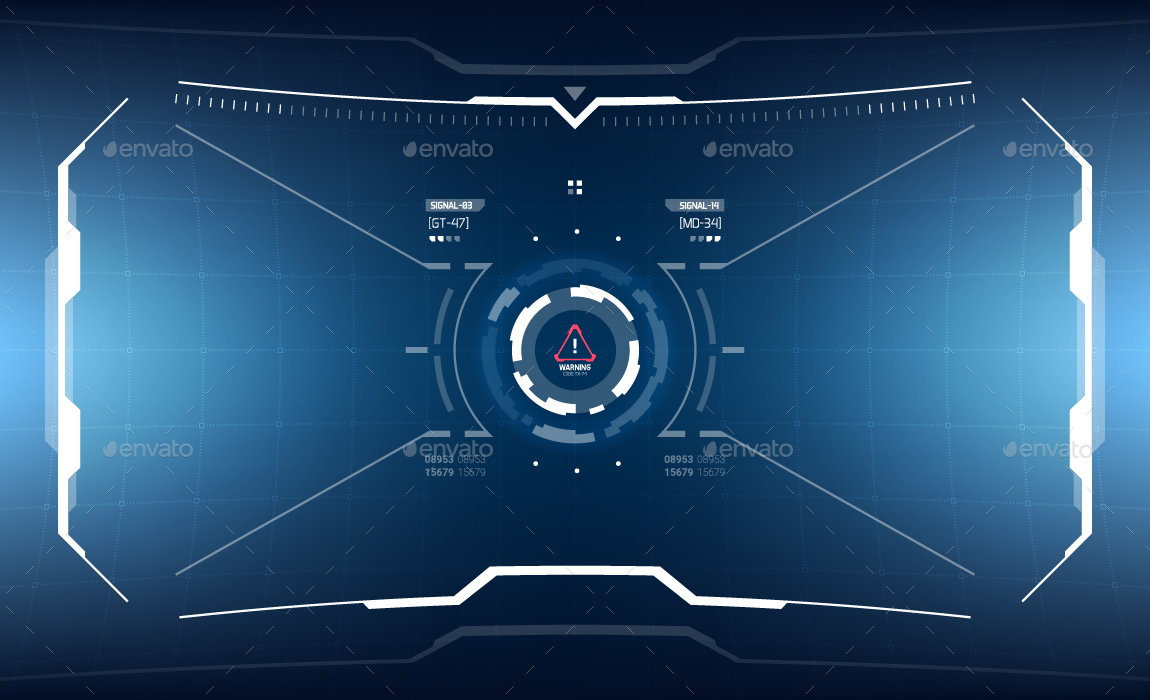 Conceptual 10 Hi-Tech HUD Set, Vectors | GraphicRiver