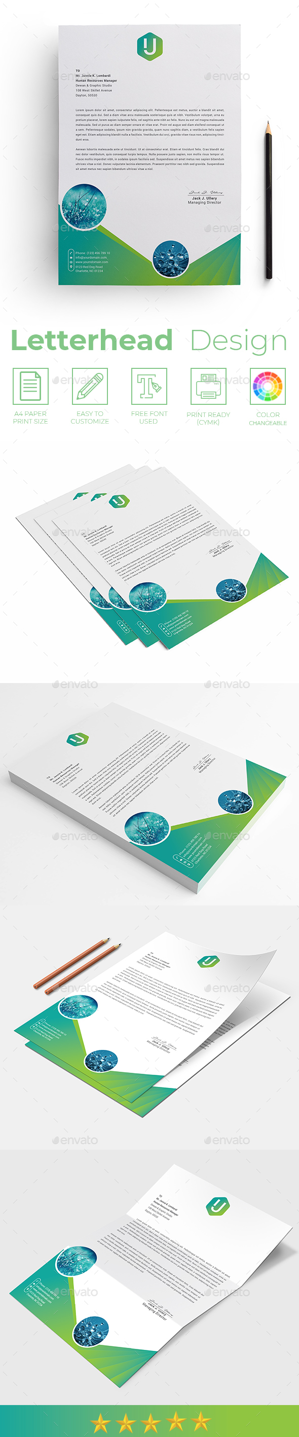 Letterhead - Stationery Print Templates