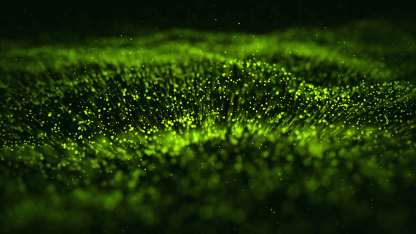 Particle Wave 4K green
