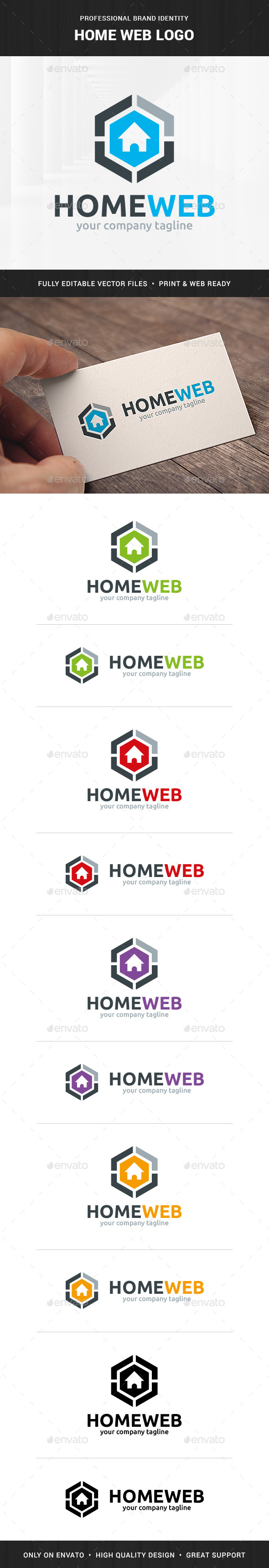 Home Web Logo Template - Buildings Logo Templates