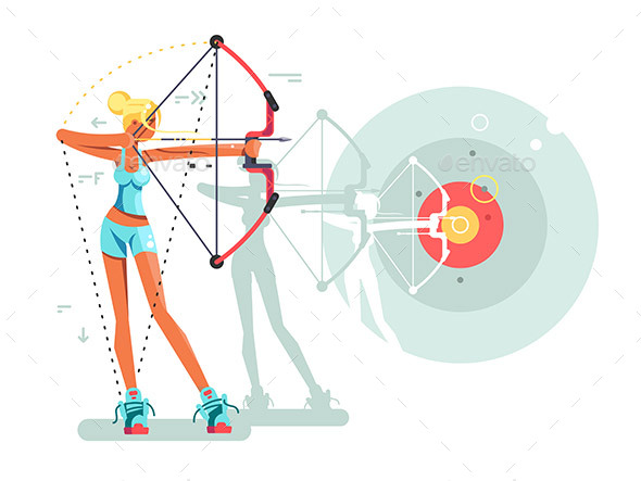 Female Archer Character - People Characters
