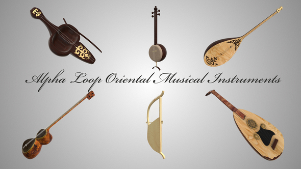 Oriental Musical Instruments Pack 10