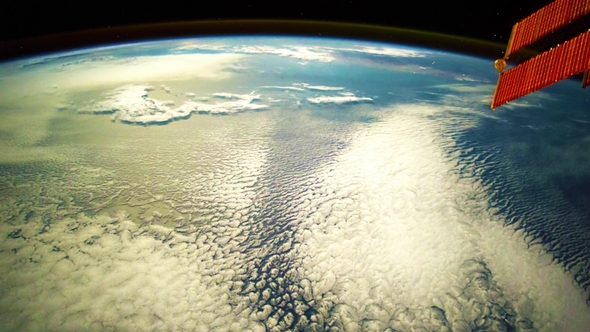 A Flight Over the Earth's Surface, Taken From a Space Station