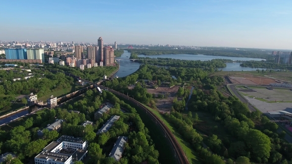 Moscow Suburb. The View From the Bird's Flight alt