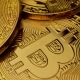 Gold Bitcoin BTC Coins Rotating - VideoHive Item for Sale