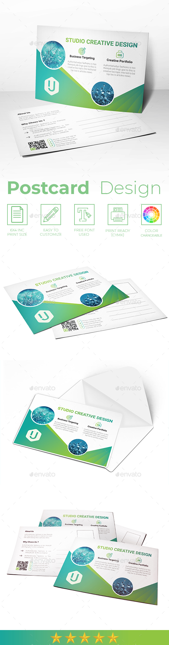 Postcard - Cards & Invites Print Templates
