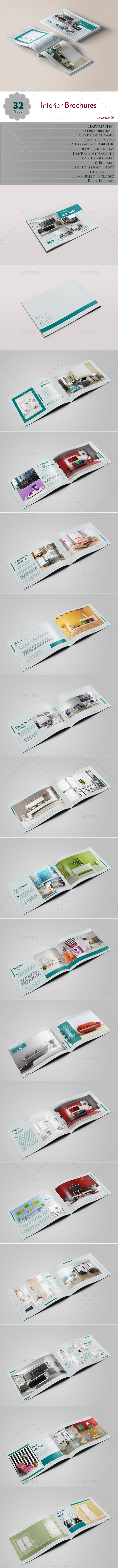 Interior Brochures Layerout 03 - Brochures Print Templates
