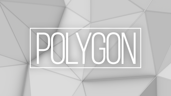 White Polygon Loop Background
