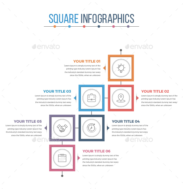 Modern Square Infographics - Infographics