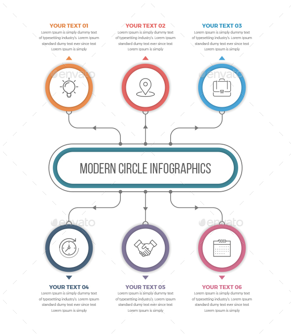 Modern Circle Infographics - Infographics