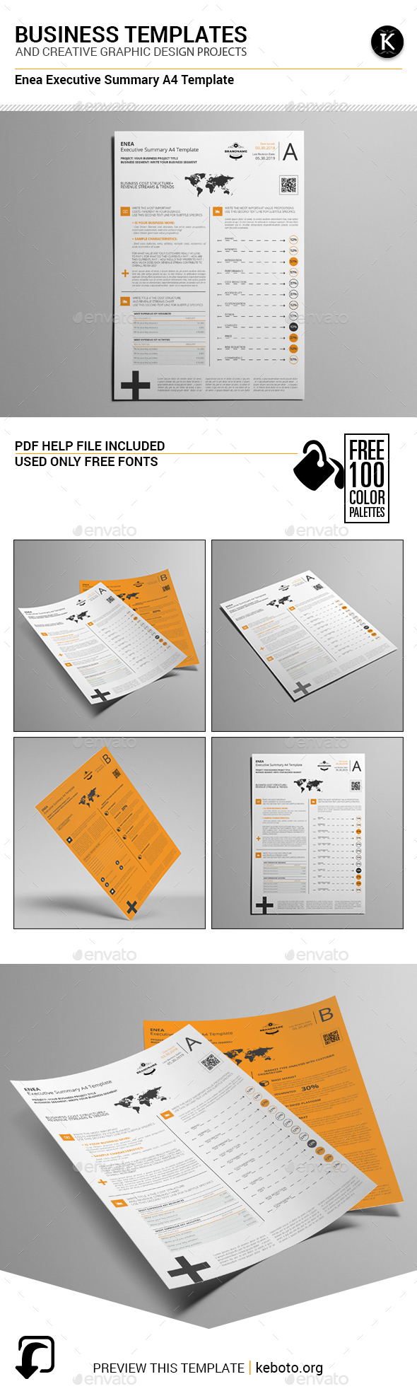 Enea Executive Summary A4 Template - Miscellaneous Print Templates
