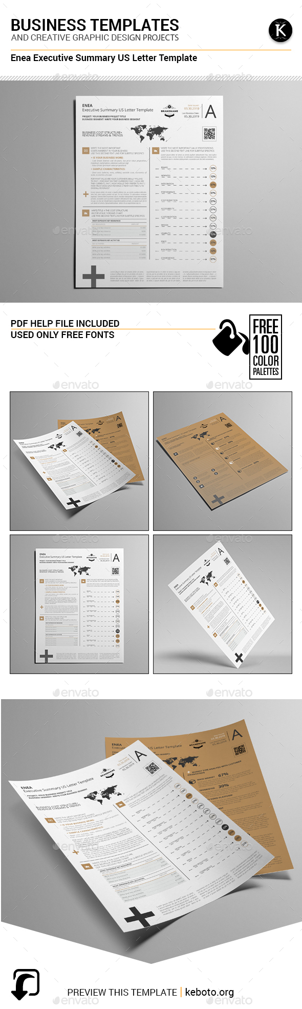 Enea Executive Summary US Letter Template - Miscellaneous Print Templates